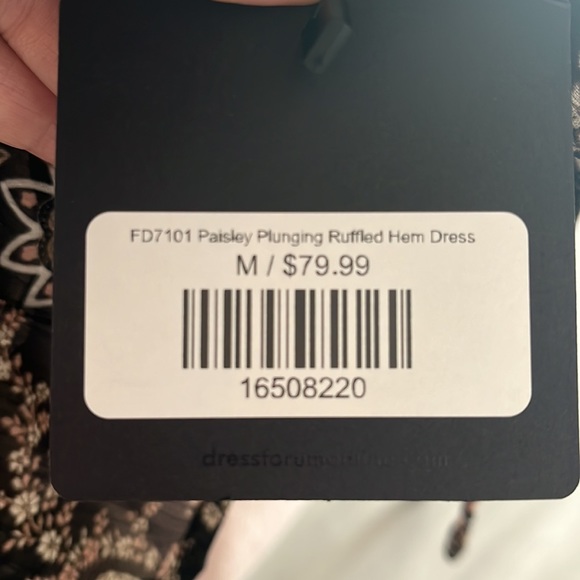 Dress Forum Paisley Long Sleeve Dress with Ruffled Hem NWT - Picture 6 of 6